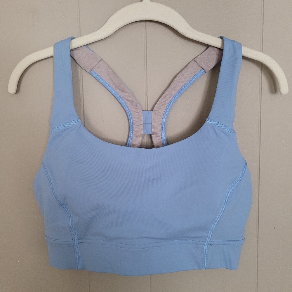 Lululemon Power Through Bra Serene Blue 10